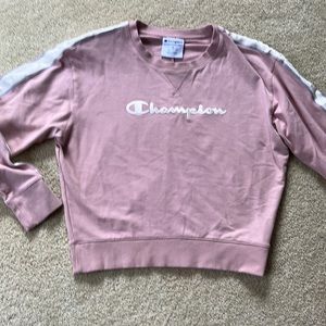 Cute pink Champion sweatshirt, medium, gently worn